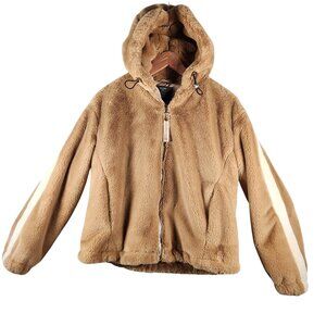 Bershka Faux Fur Teddy Bear Jacket Size S